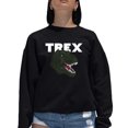 thumbnail image 1 of Women's Word Art Crewneck Sweatshirt - T-Rex Head, 1 of 2