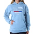 thumbnail image 1 of Women's Word Art Hooded Sweatshirt - American Woman, 1 of 2