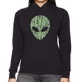 thumbnail image 1 of Women's Word Art Hooded Sweatshirt - Beware of Humans, 1 of 2