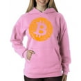 thumbnail image 1 of Women's Word Art Hooded Sweatshirt -Bitcoin, 1 of 2