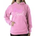 thumbnail image 1 of Women's Word Art Hooded Sweatshirt - Bride Squad, 1 of 2