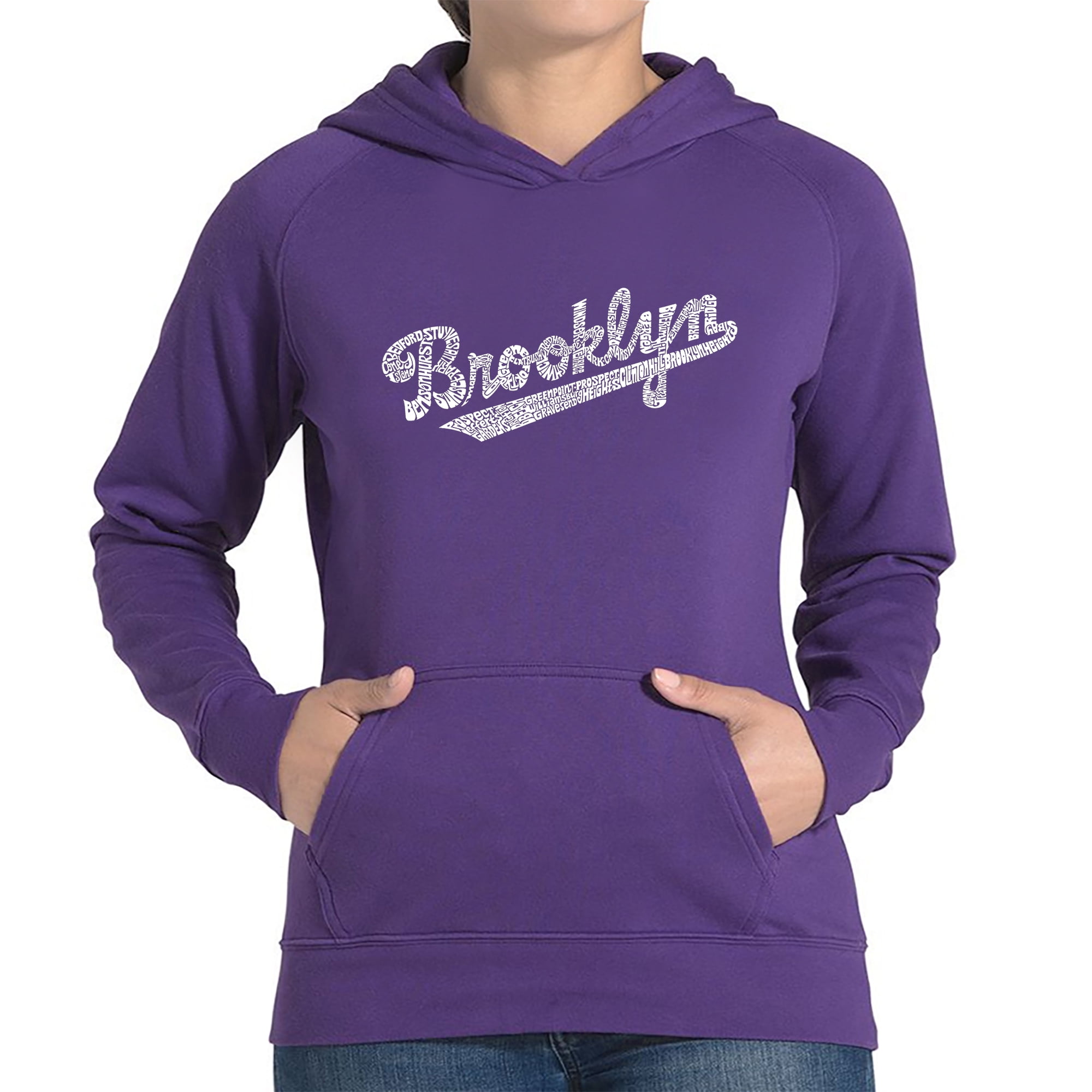 Women's Word Art Hooded Sweatshirt - Styles of EDM Music