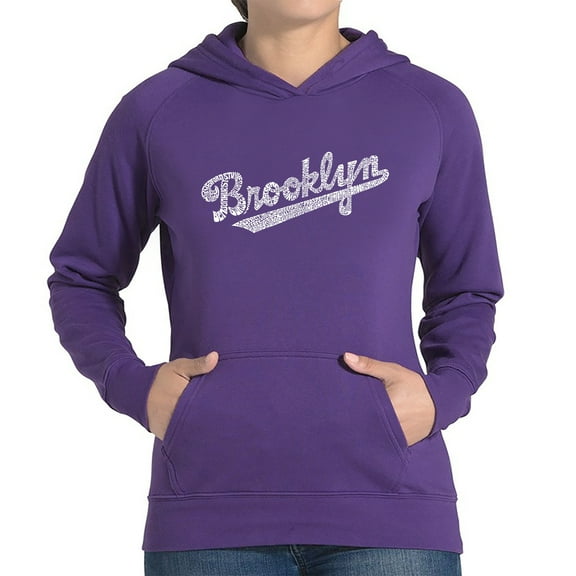Women's Word Art Hooded Sweatshirt - Brooklyn Neighborhoods