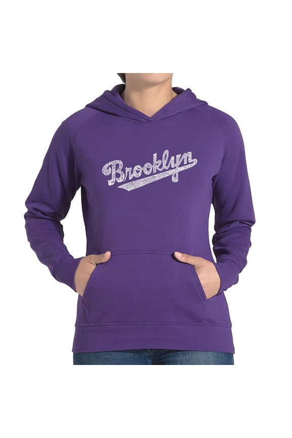 Women's Word Art Hooded Sweatshirt - Brooklyn Neighborhoods