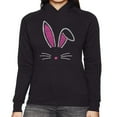 thumbnail image 1 of Women's Word Art Hooded Sweatshirt - Bunny Ears, 1 of 2