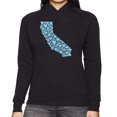 thumbnail image 1 of Women's Word Art Hooded Sweatshirt - California Hearts, 1 of 2
