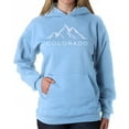 thumbnail image 1 of Women's Word Art Hooded Sweatshirt - Colorado Ski Towns, 1 of 2