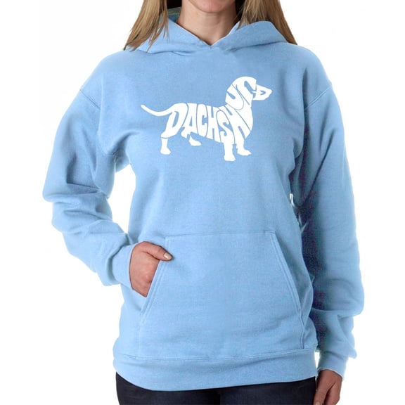 Women's Word Art Hooded Sweatshirt - Dachshund