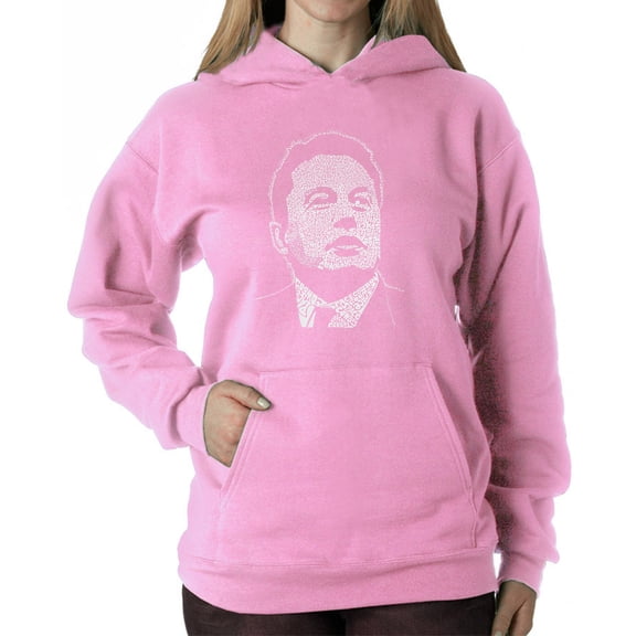 Women's Word Art Hooded Sweatshirt - Elon Musk