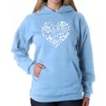 thumbnail image 1 of Women's Word Art Hooded Sweatshirt - Heart Notes, 1 of 2