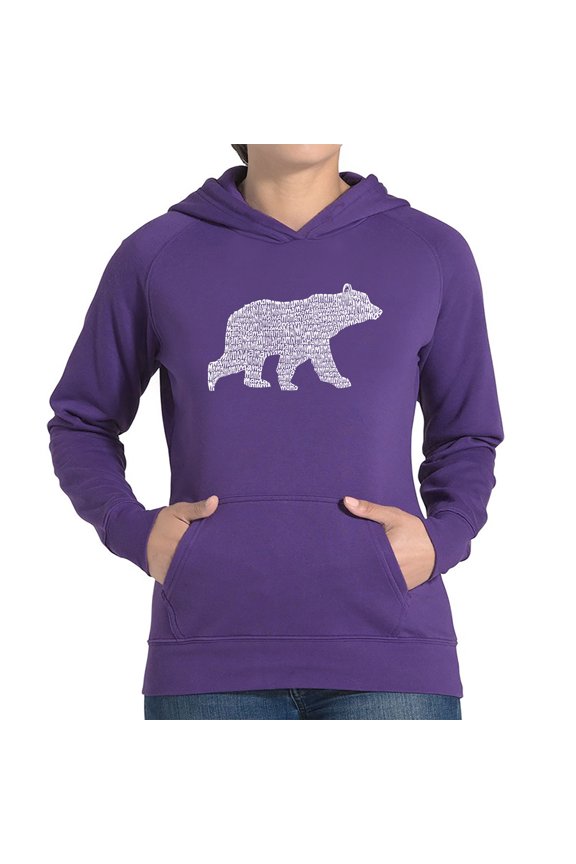 Women's Word Art Hooded Sweatshirt - Mama Bear