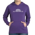 thumbnail image 1 of Women's Word Art Hooded Sweatshirt - Peeking Dog, 1 of 2