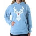 thumbnail image 1 of Women's Word Art Hooded Sweatshirt - Santa's Reindeer, 1 of 2