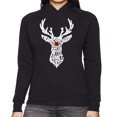 thumbnail image 1 of Women's Word Art Hooded Sweatshirt - Santa's Reindeer, 1 of 2