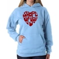 thumbnail image 1 of Women's Word Art Hooded Sweatshirt - Shape of You, 1 of 2