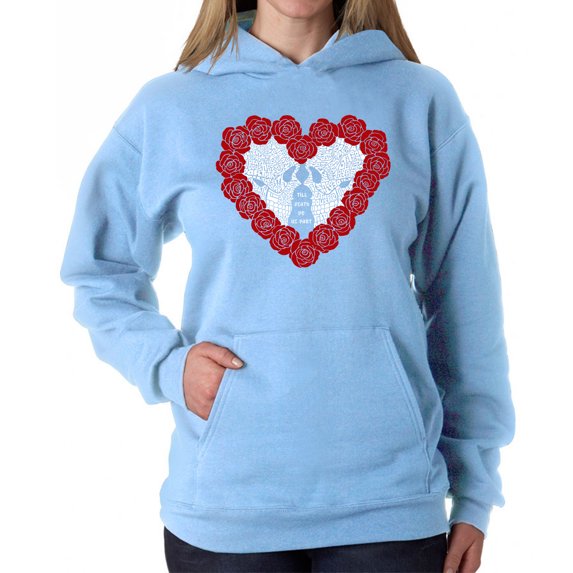Women's Word Art Hooded Sweatshirt - Til Death Do Us Part