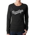 thumbnail image 1 of Women's Word Art Long Sleeve T-Shirt - Brooklyn Neighborhoods, 1 of 2