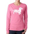 thumbnail image 1 of Women's Word Art Long Sleeve T-Shirt - Dachshund, 1 of 2