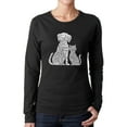 thumbnail image 1 of Women's Word Art Long Sleeve T-Shirt - Dogs and Cats, 1 of 2