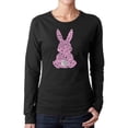 thumbnail image 1 of Women's Word Art Long Sleeve T-Shirt - Easter Bunny, 1 of 2