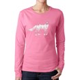 thumbnail image 1 of Women's Word Art Long Sleeve T-Shirt - Howling Wolf, 1 of 2