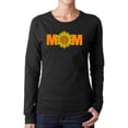 thumbnail image 1 of Women's Word Art Long Sleeve T-Shirt - Mom Sunflower, 1 of 2