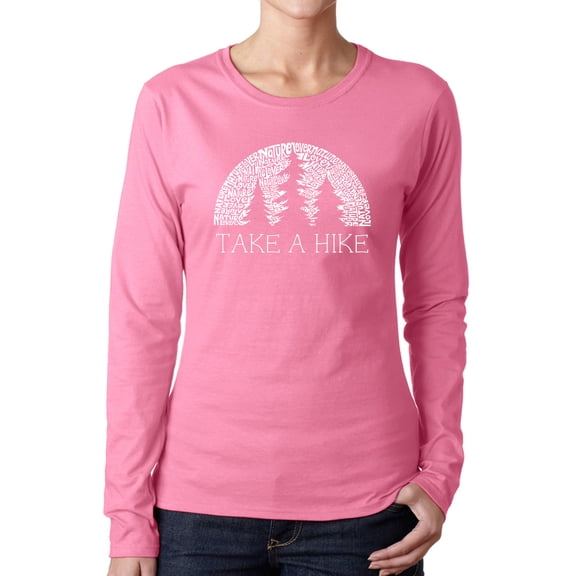 Women's Word Art Long Sleeve T-Shirt - Nature Lover
