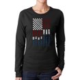 thumbnail image 1 of Women's Word Art Long Sleeve T-Shirt - Support our Troops, 1 of 2