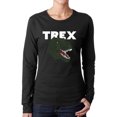 thumbnail image 1 of Women's Word Art Long Sleeve T-Shirt - T-Rex Head, 1 of 2