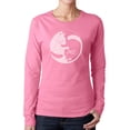 thumbnail image 1 of Women's Word Art Long Sleeve T-Shirt - Yin Yang Cat, 1 of 2