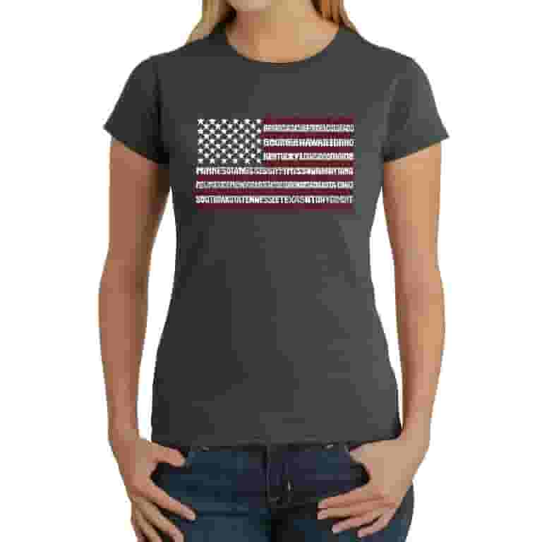 Usa Flag Artistic T-Shirt Usa Flag Artistic T-Shirt