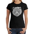 thumbnail image 1 of Women's Word Art T-Shirt - Bear Face, 1 of 2