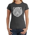 thumbnail image 1 of Women's Word Art T-Shirt - Bear Face, 1 of 2