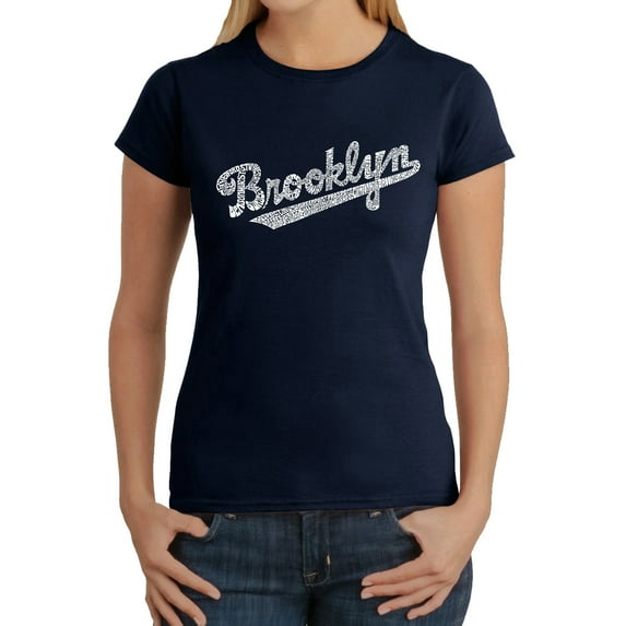 Women's Word Art T-Shirt - Brooklyn Neighborhoods