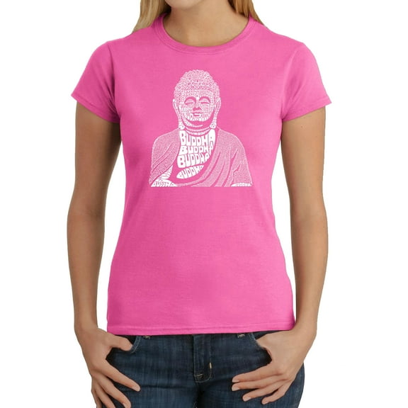 Women's Word Art T-Shirt - Buddha