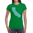 thumbnail image 1 of Women's Word Art T-Shirt - California Hearts, 1 of 2
