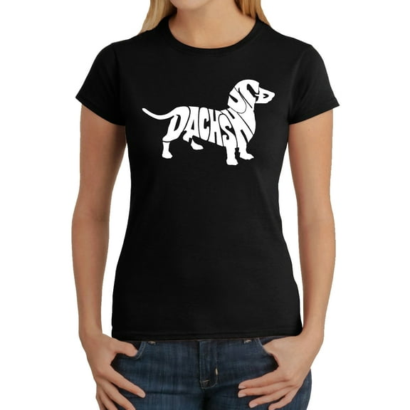 Women's Word Art T-Shirt - Dachshund