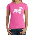 thumbnail image 1 of Women's Word Art T-Shirt - Dachshund, 1 of 2