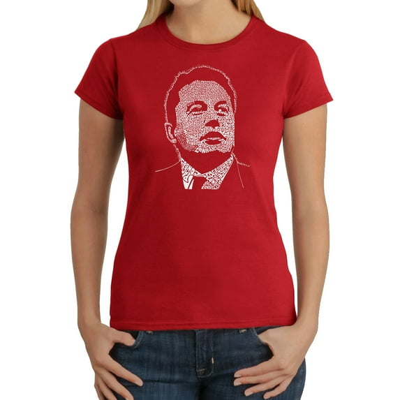 Women's Word Art T-Shirt - Elon Musk