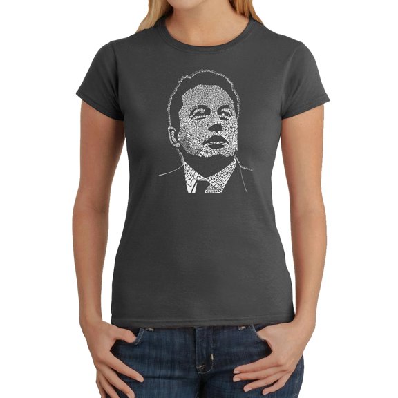 Women's Word Art T-Shirt - Elon Musk