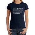 thumbnail image 1 of Women's Word Art T-Shirt - Glory Hallelujah Flag, 1 of 2