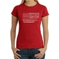 thumbnail image 1 of Women's Word Art T-Shirt - Glory Hallelujah Flag, 1 of 2