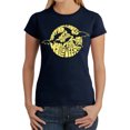 thumbnail image 1 of Women's Word Art T-Shirt - Halloween Bats, 1 of 2