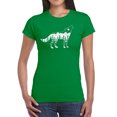 thumbnail image 1 of Women's Word Art T-Shirt - Howling Wolf, 1 of 2