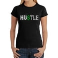 thumbnail image 1 of Women's Word Art T-Shirt - Hustle, 1 of 2