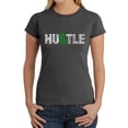 thumbnail image 1 of Women's Word Art T-Shirt - Hustle, 1 of 2