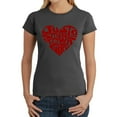 thumbnail image 1 of Women's Word Art T-Shirt - Just a Small Town Girl, 1 of 2
