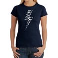 thumbnail image 1 of Women's Word Art T-Shirt - Lightning Bolt, 1 of 2