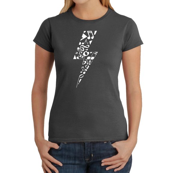 Women's Word Art T-Shirt - Lightning Bolt