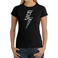 thumbnail image 1 of Women's Word Art T-Shirt - Lightning Bolt, 1 of 2